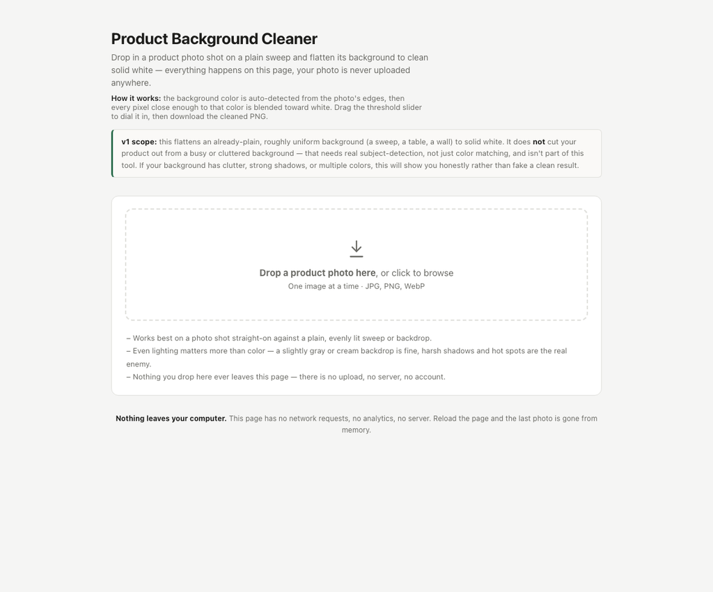 Product Background Cleaner