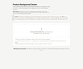 Product Background Cleaner