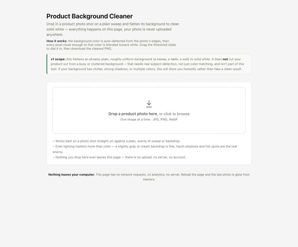 Product Background Cleaner