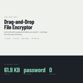 Drag And Drop File Encryptor — Product overview