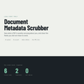 Document Metadata Scrubber — Product overview