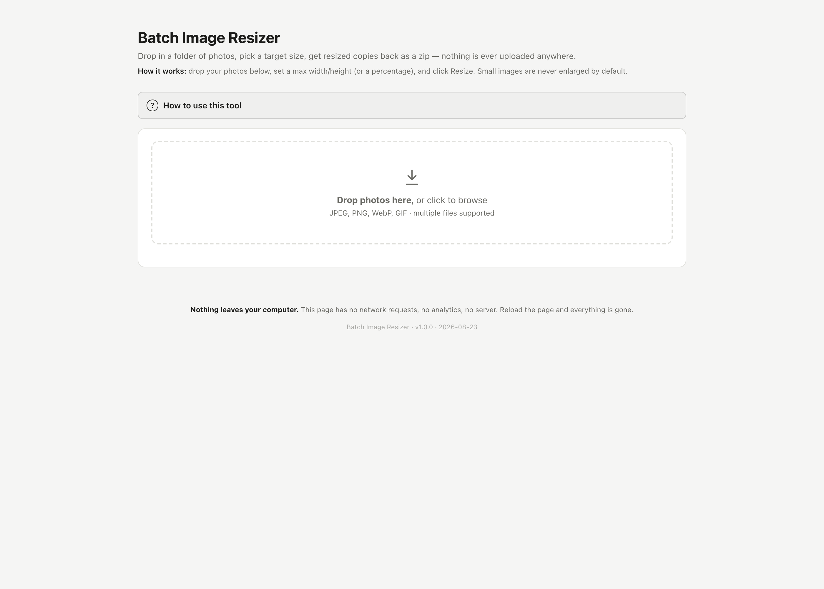 Batch Image Resizer