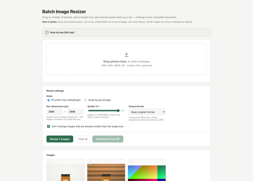 Batch Image Resizer