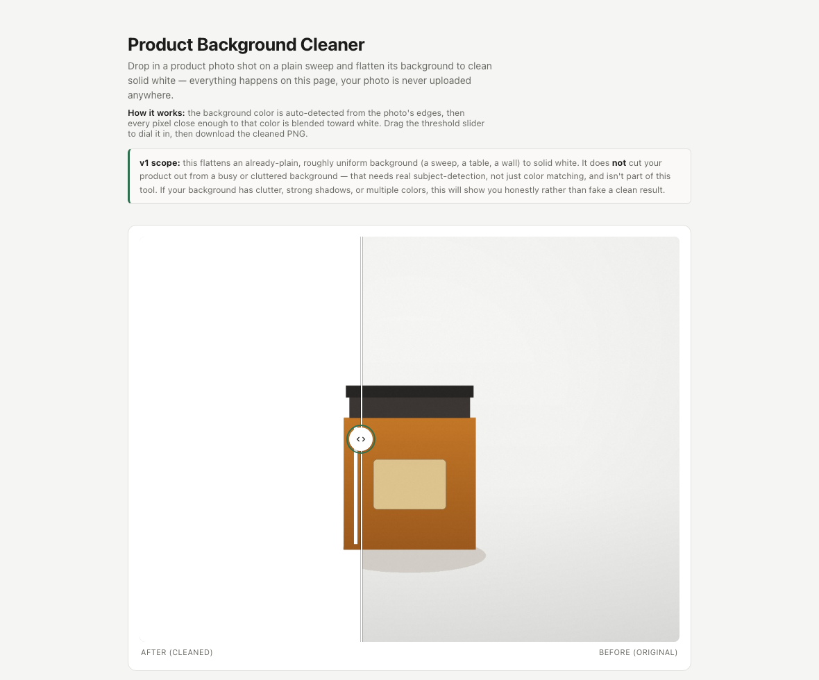 Product Background Cleaner
