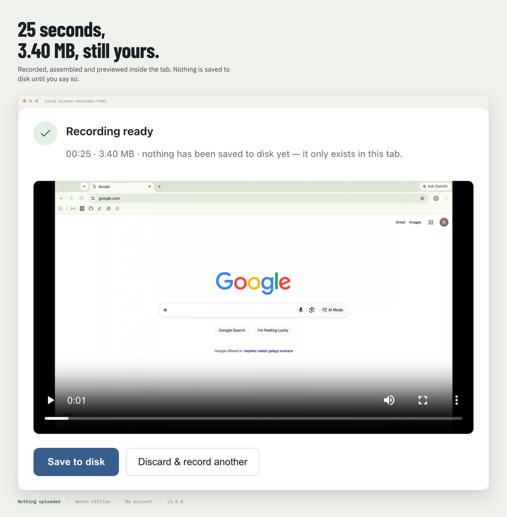 Example result