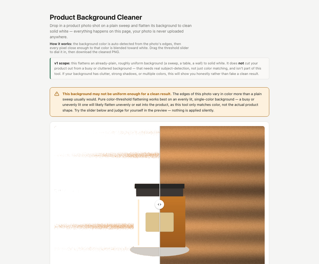 Product Background Cleaner
