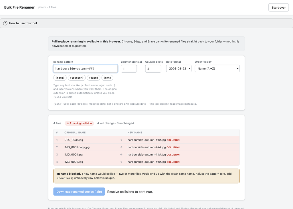 Bulk File Renamer