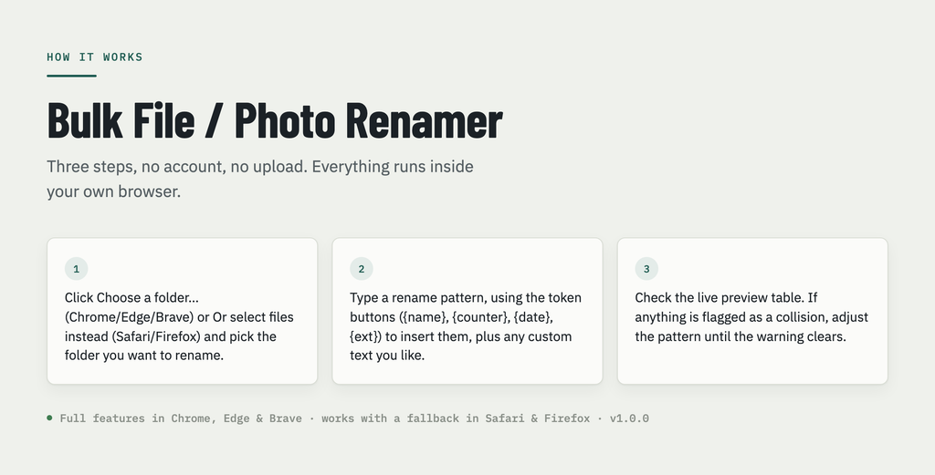 Bulk File Renamer