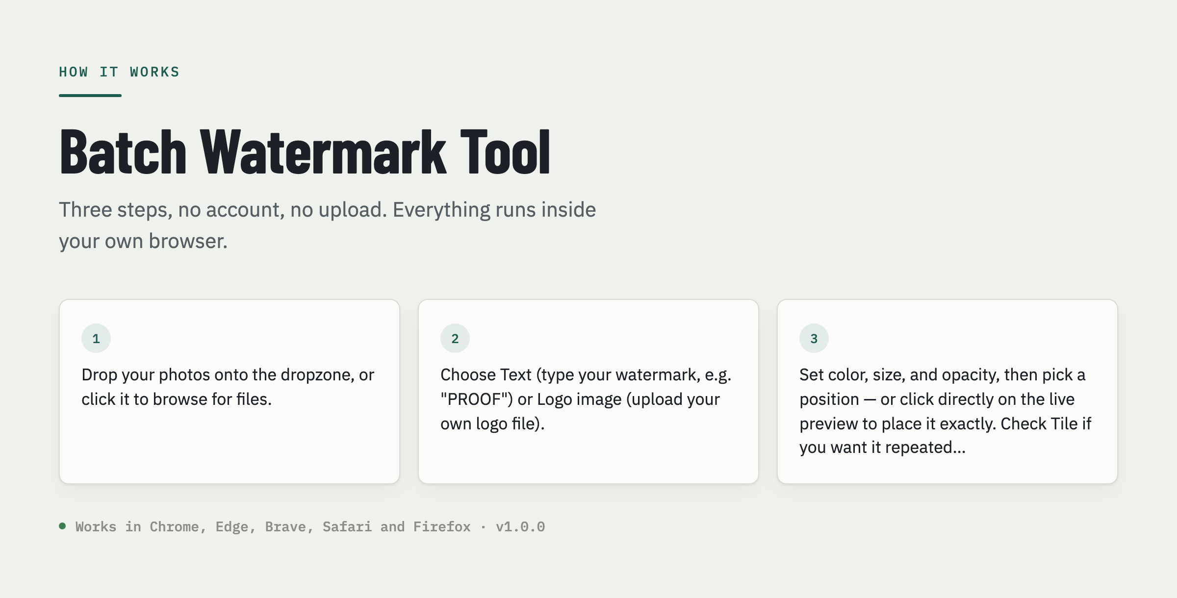 Batch Watermark Tool