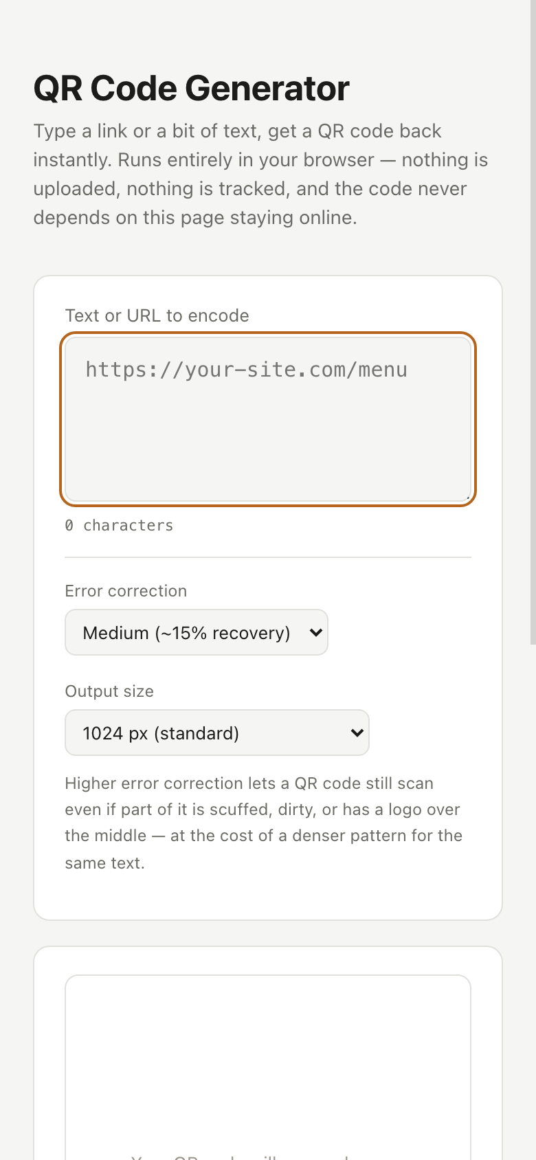 QR Code Generator