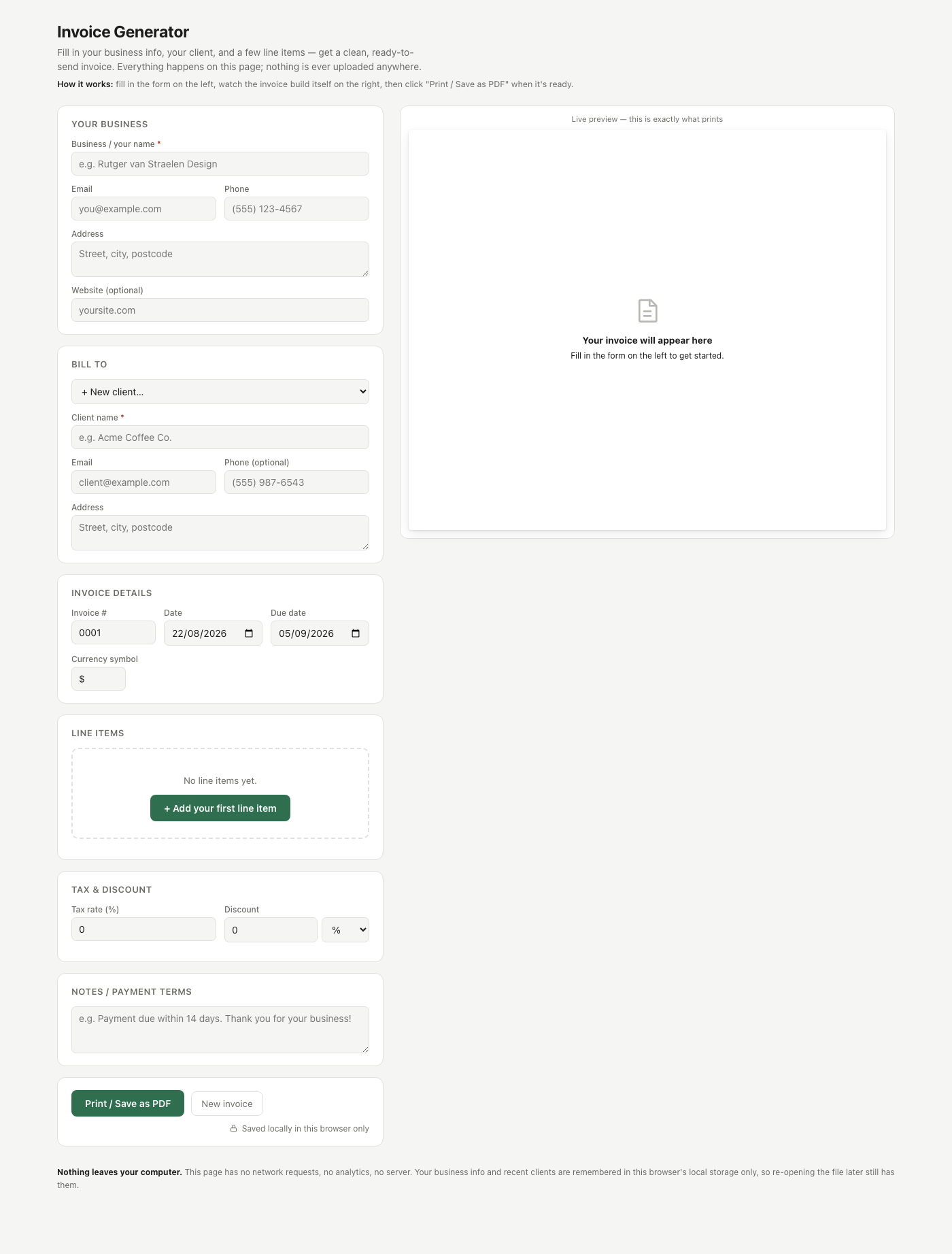 Invoice Generator