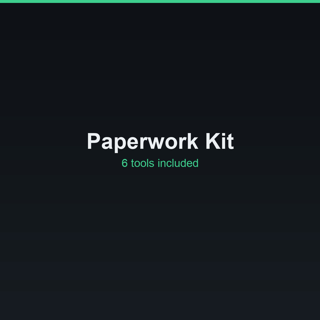 Paperwork Kit