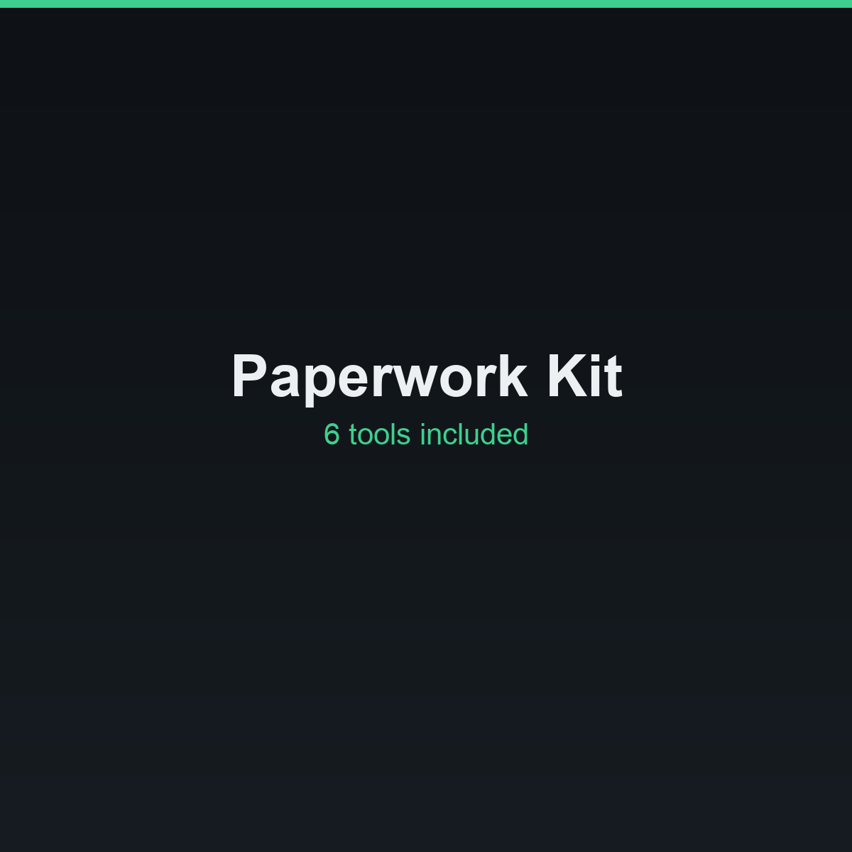 Paperwork Kit