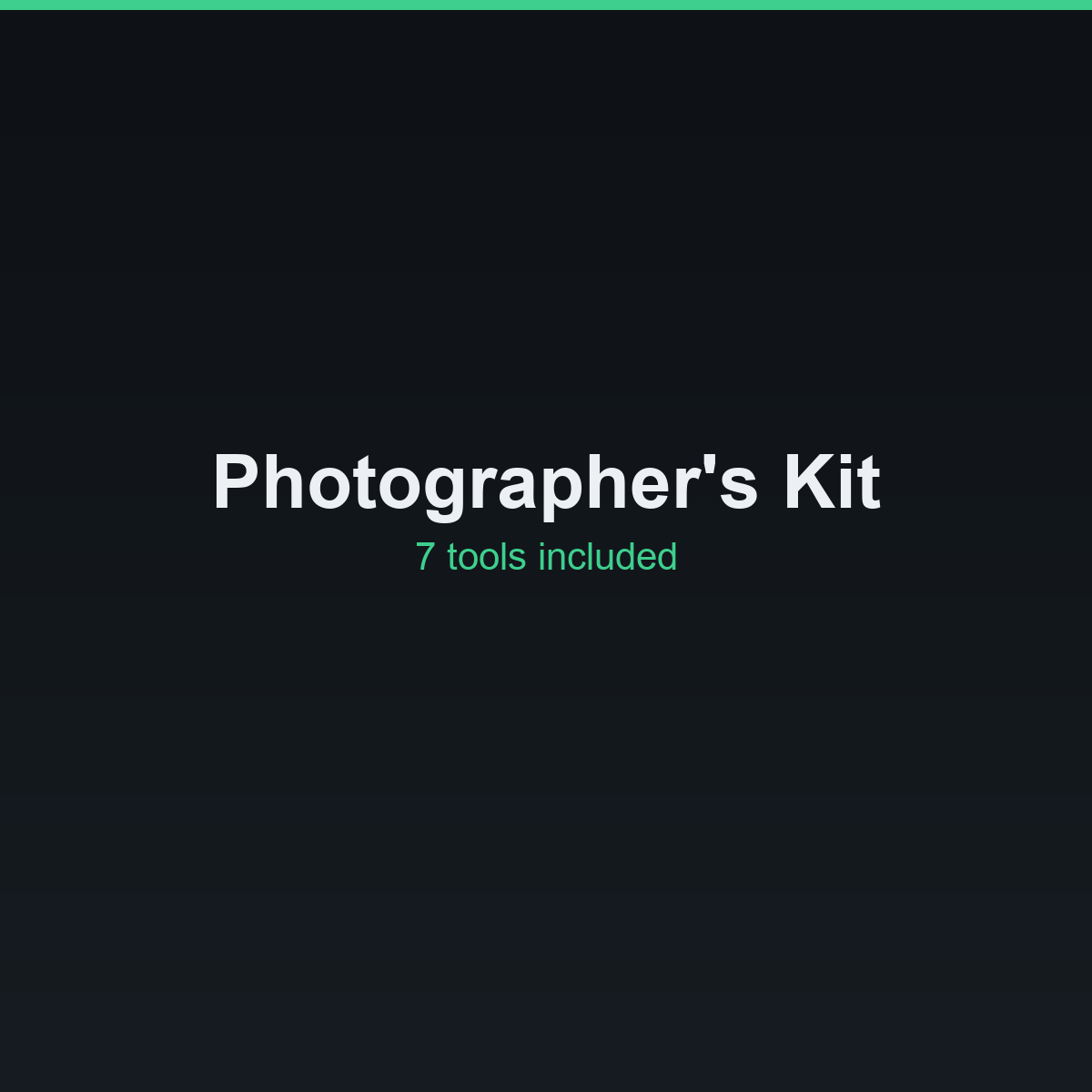 Photographer's Kit