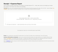 Receipt → Expense Report