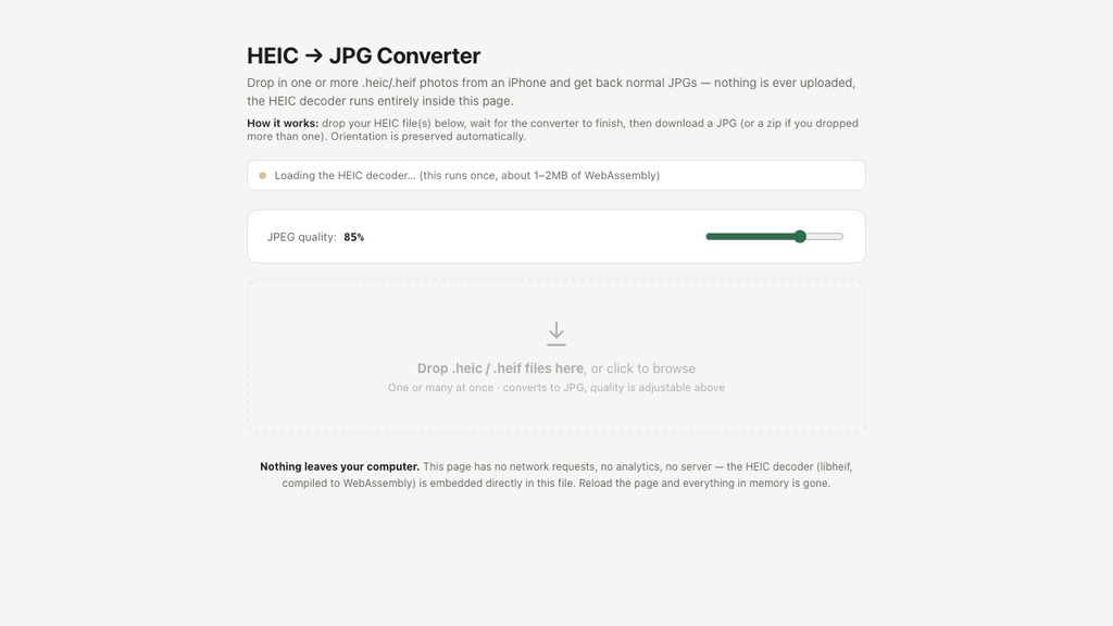 HEIC → JPG Converter