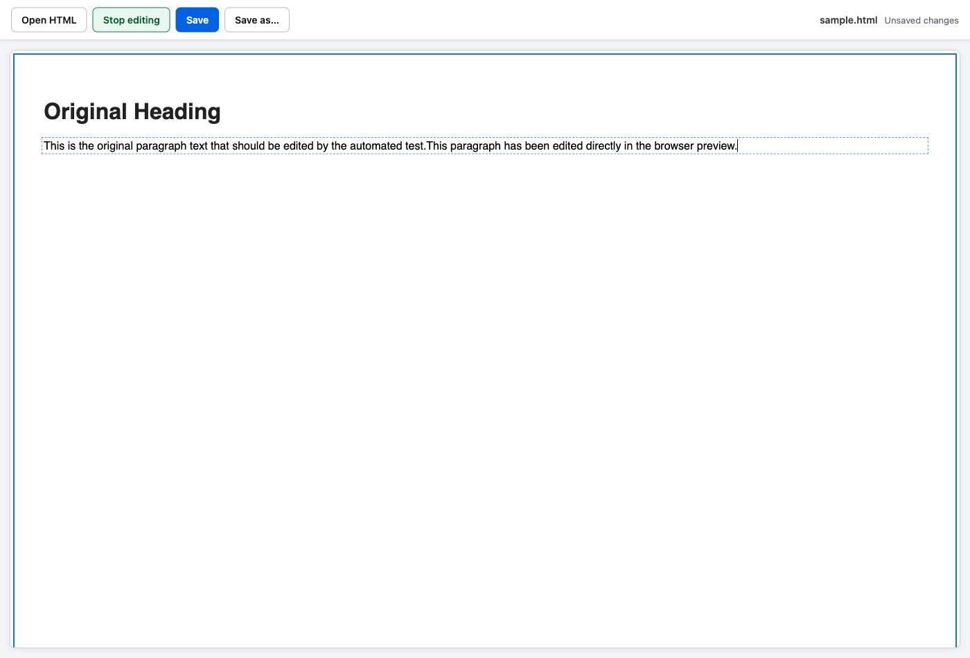 Local HTML Editor