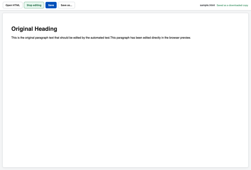 Local HTML Editor